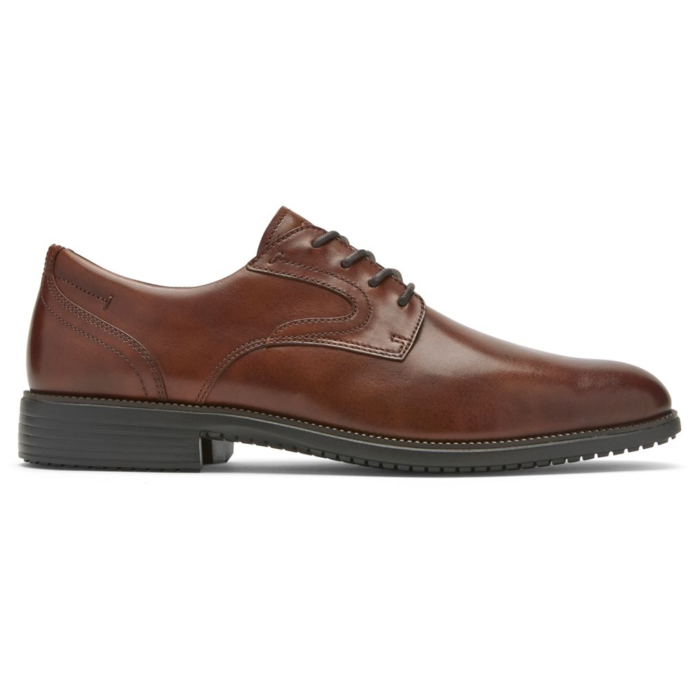 Pantofi Oxford Barbati Rockport Total Motion Dressport Plain Toe Maro - Romania 8976-VACIH